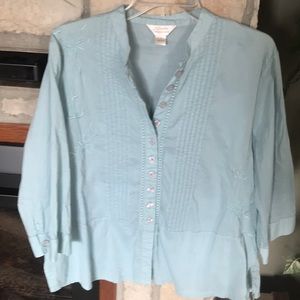 C.J.Banks -Teal -Green Shirt